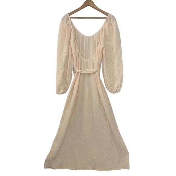 Reformation Milana Maxi Dress Womens Size 6 Blush Textured Gauze $248 NWT - Picture 13 of 16